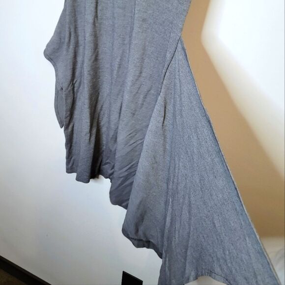 Club Monaco Gray Twansia Wrap Dress Tie Front Size Small - Picture 3 of 9